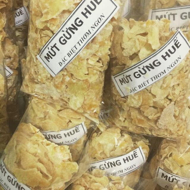 Mứt gừng Huế 100g dùng thử - ngọt nhẹ cay cay - Mứt tết