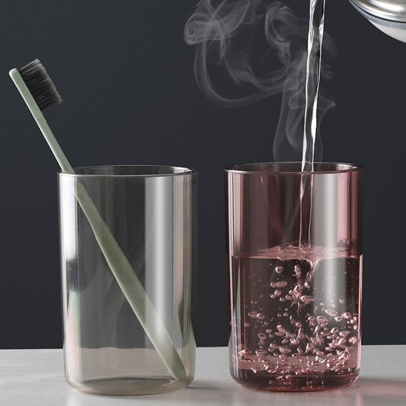 Kệ Để Bàn Chải Và Cốc Kem Đánh Răng Dán Tường ECOCO -Bộ 2 Cốc Tiện Lợi