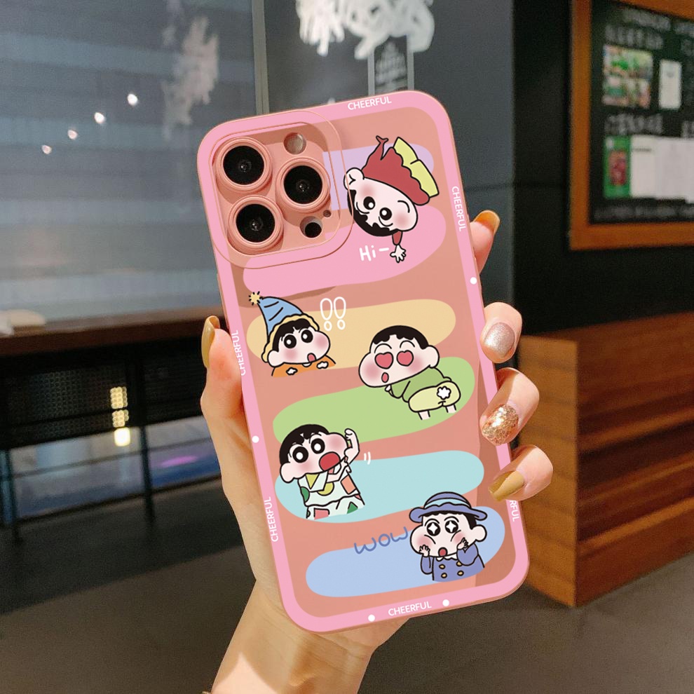 Ốp Điện Thoại Viền Vuông Hình Doremon / Cậu Bé Bút Chì Cho Xiaomi Redmi Note 11 Pro 5G 11S 10 Pro 4G 10S Redmi 10C 9C A1