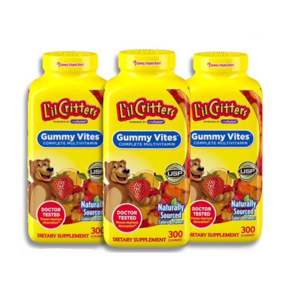 Kẹo Dẻo Bổ Sung Vitamin Gấu Lil'Critter Gummy Vites Multivitamin Complete 300 viên - Nhập Khẩu Mỹ