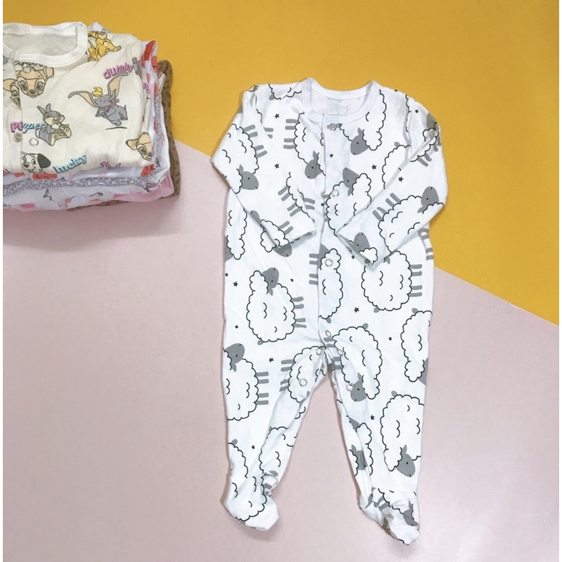 SLEEPSUIT COTTON XUẤT DƯ SIZE 6M