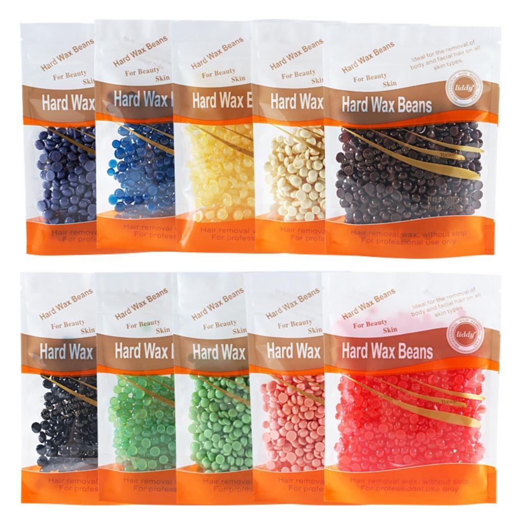 Sáp wax lông nóng Hard Wax Bean hạt đậu 100g tặng kèm que - sáp triệt lông jint