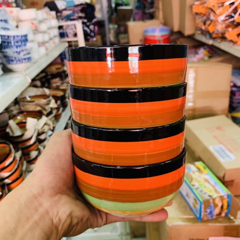 Chén cầu vồng gốm sứ ăn cơm 11.5cm