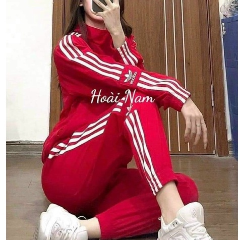 Bộ thể thao nỉ DAS nữ, set bộ quần áo dài tay khoá kéo, ống bo có túi