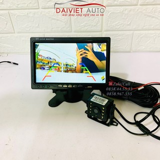 Màn hình đặt Taplo ô tô hỗ trợ cam lùi, DVD, màn nhỏ gọn, giá rẻ | Đại Việt Auto