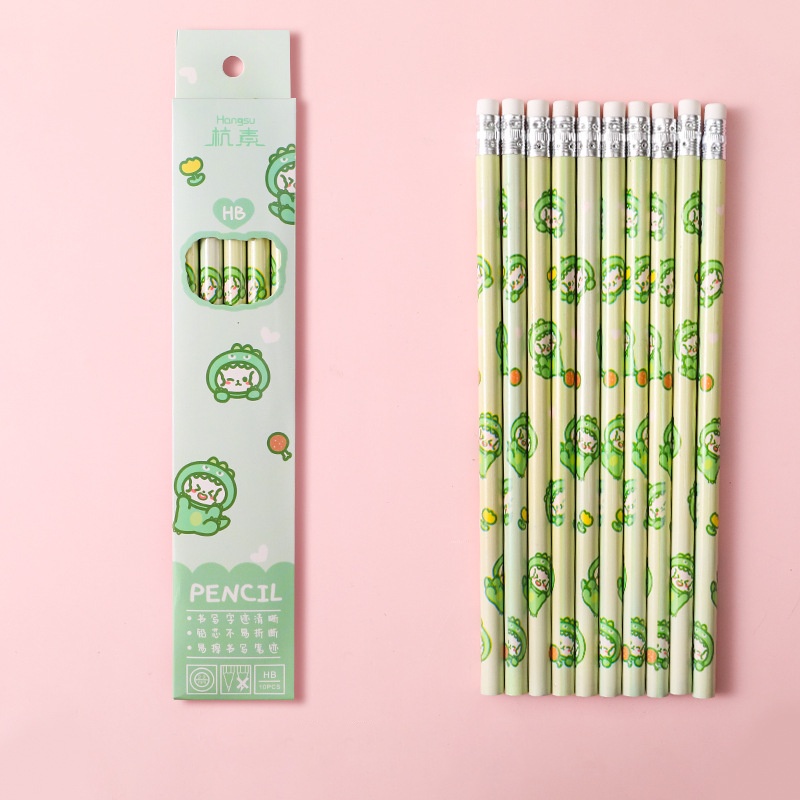 Hộp 10 cây bút chì nhiều mẫu dễ thương cute TooYoo BK00205