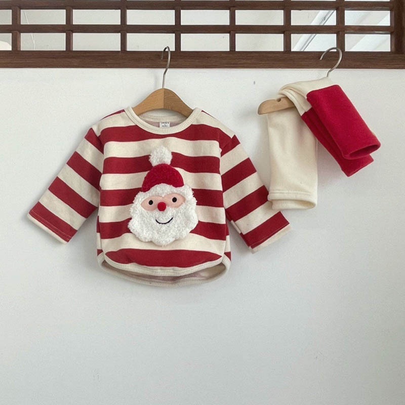 Áo Sweater Tay Dài Cổ Tròn Thoải Mái Họa Tiết Giáng Sinh Z5H7 Cho Bé 0-3 Tuổi