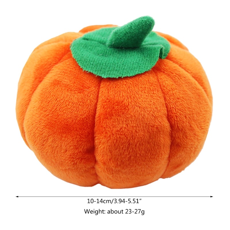 Đồ Chơi Nhồi Bông Hình Quả Bí Ngô Mềm Mại Chống Nhai Dễ Thương Kích Thước Nhỏ Và Vừa Cho Cún Cưng