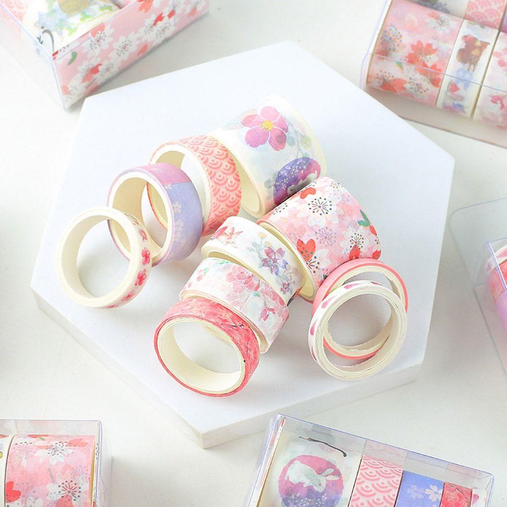 Set 10 Cuộn Băng Keo Dán Trang Trí Sổ Tay Thời Trang