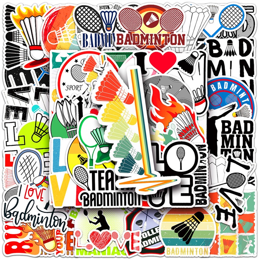 50Pcs/Set ❉ Badminton Series 01 Stickers ❉ Waterproof DIY Fashion Decals Doodle Stickers