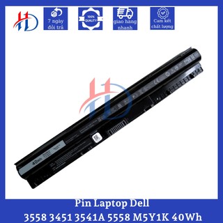 Pin Laptop Dell 3558 - Pin Laptop Dell 3451- Pin Laptop Dell 3541A - Pin Laptop Dell  5558 M5Y1K 40Wh - Hàng Chính Hãng