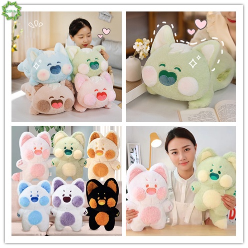 Thú Nhồi Bông Hình Chú Mèo Siêu Mềm Đáng Yêu Hoạt Hình Đáng Yêu 35cm