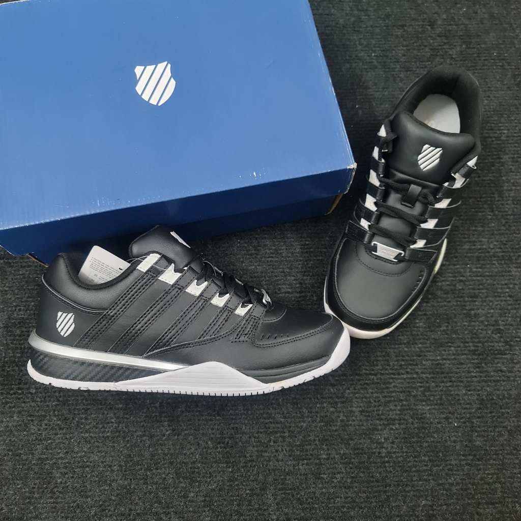 Giày Kswiss chính hãng Baxter màu đen da thuộc xịn xò