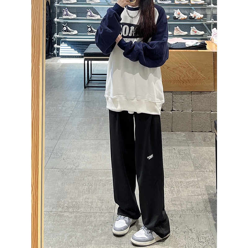 NRVP Quần Thể Thao Dài Dáng Rộng Phong Cách Thời Trang Hàn Quốc