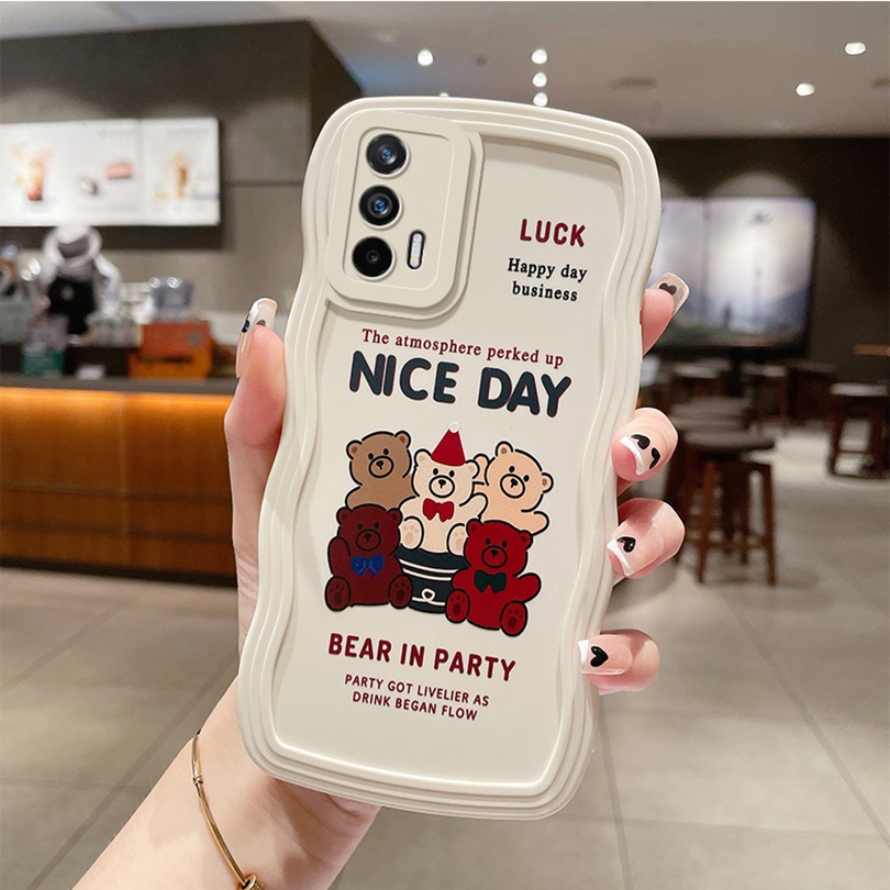 Ốp Điện Thoại TPU Mềm Hình Gấu Hoạt Hình Dễ Thương Cho Realme GT Neo Flash GT Neo 2T Q3 Pro Q3i V13 8 8S