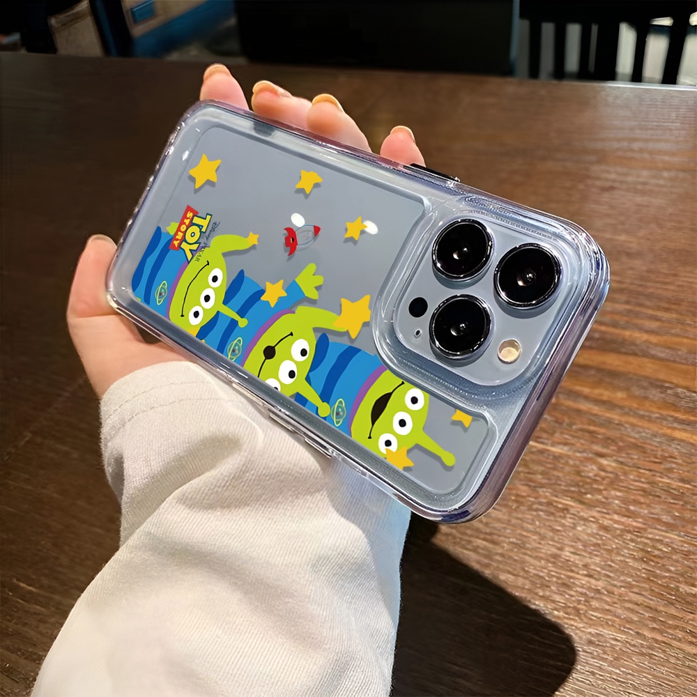 Ốp Điện Thoại Trong Suốt Hình Người Ngoài Hành Tinh Cho iphone 14 Pro Max 14 Plus 13 11 12 7Plus X XR XS Max 8 7