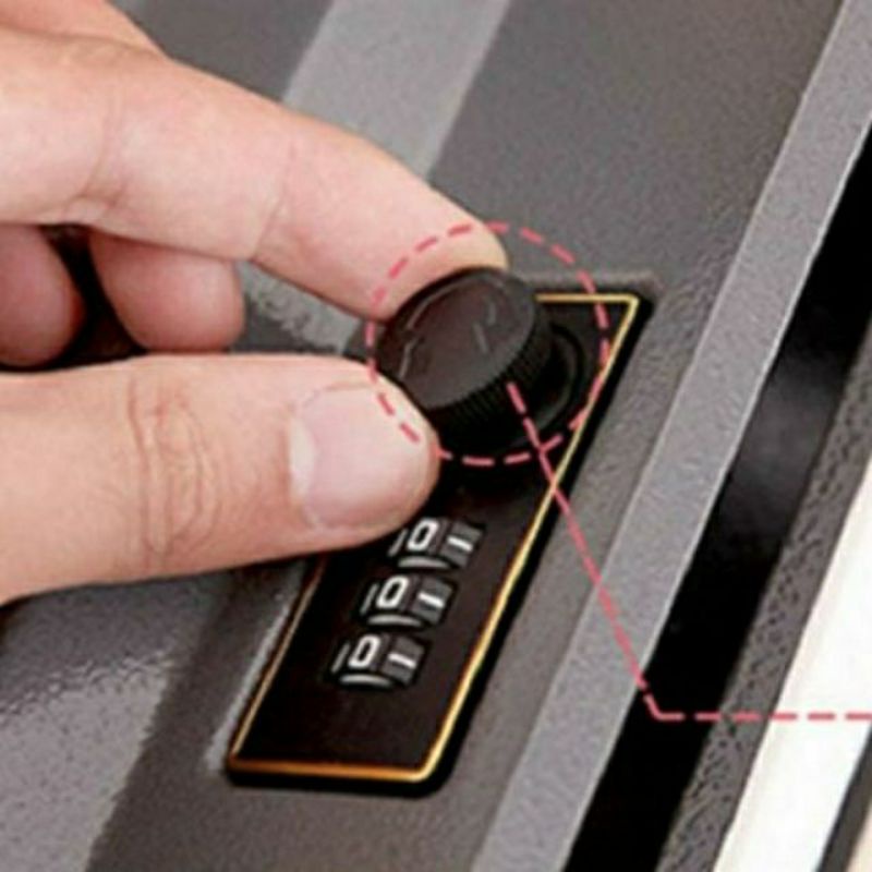 Size Lớn 26 x 20 x 6,5 cm Két Sắt Mini Hình Quyển Sách Loại Khóa Số Mật Mã