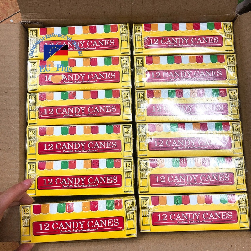 Kẹo gậy Giáng Sinh cho bé 12 chiếc 170g - Mỹ ------ có 2 loại mix màu và loại 1 màu