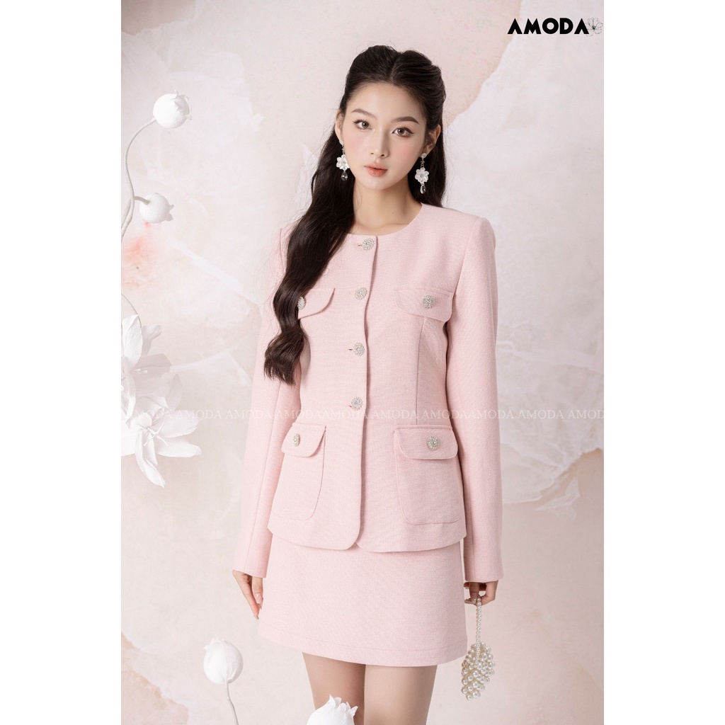 Set thiết kế cao cấp 𝙇𝙪𝙘𝙘𝙮 𝐒𝐞𝐭 áo và chân váy siêu xinh cho nàng AMODA