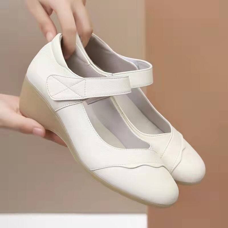 Giày Da Mềm Đế Xuồng Thoáng Khí Chống Trượt Thời Trang Cho Nữ