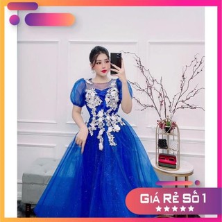 Đầm dự tiệc công chúa phối hoa nổi trắng TRIPBLE T DRESS - size M/L (ảnh chụp thật) MS143Y
