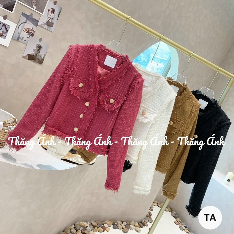 Áo dạ tweet cỏ v