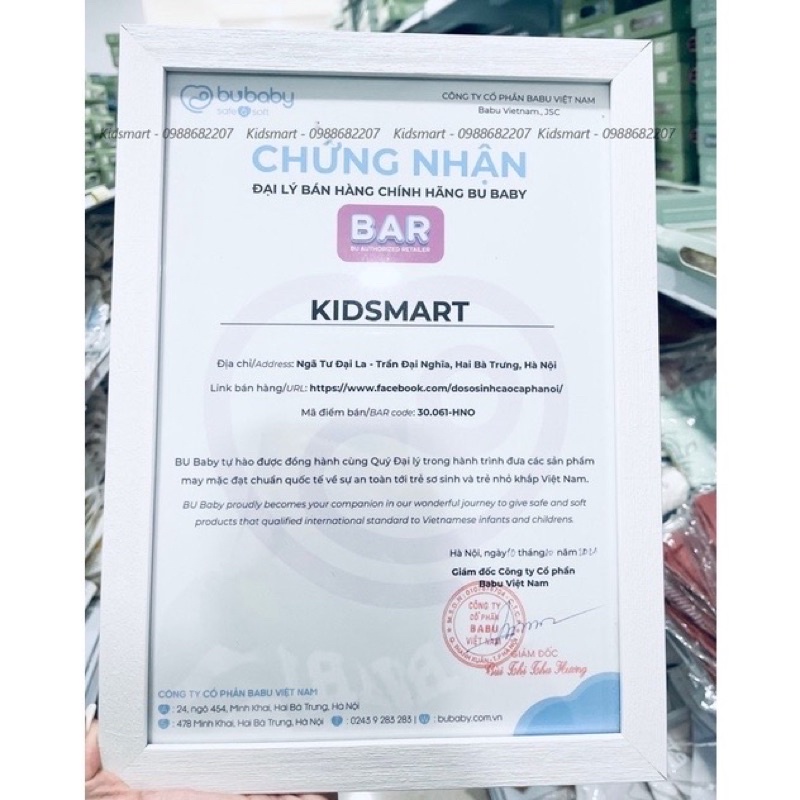 Bu baby - Áo dài tay cao cổ Molist BMD310901