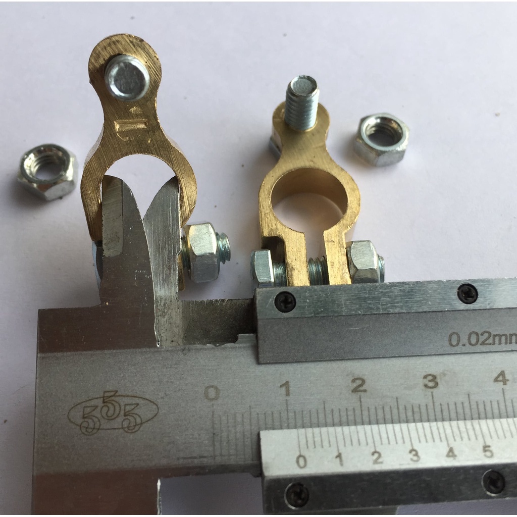 Cọc ắc quy, đầu bọp, đầu kẹp, bình ắc quy, đường kính 11mm và 16mm