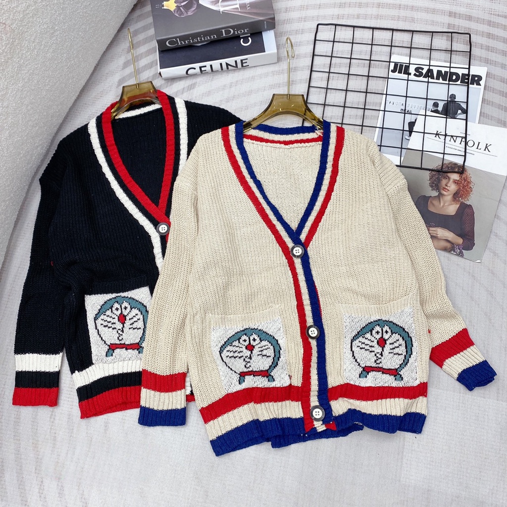 Aó Len Cardigan Doremon