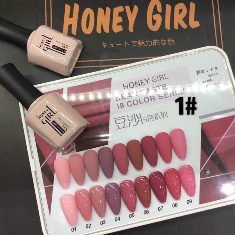 Sét sơn gel Honey Girl tông màu hồng