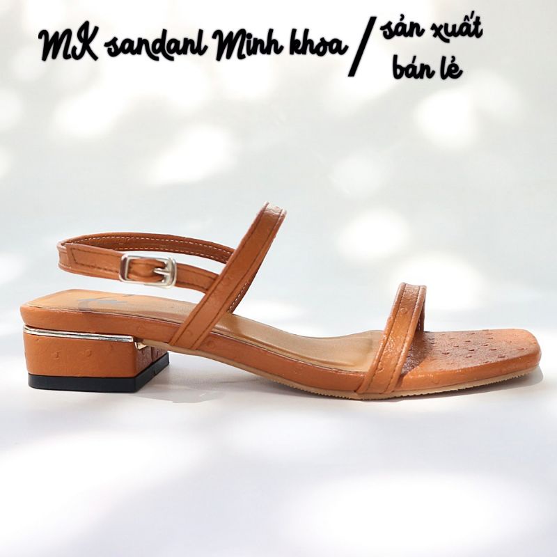 giày MK- sandanl nữ gót 3cm quai 2 dây khóa cài (có quà tặng kèm) hàng xưởng chất lượng giá tốt