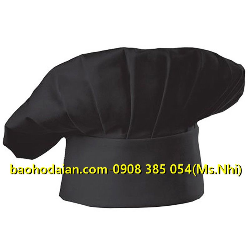 Nón đầu bếp vải kaki cotton cao cấp dày dặn