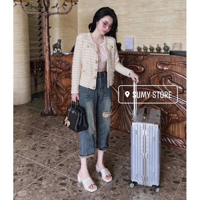 quần jean baggy rách gối nhập TQ Sumy Store