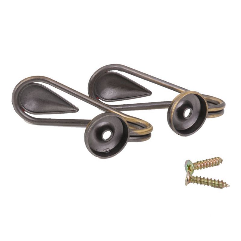 1 Cặp Móc Buộc Rèm Cửa Bằng Hợp Kim Hình Giọt Nước Vintage (Màu Đồng)