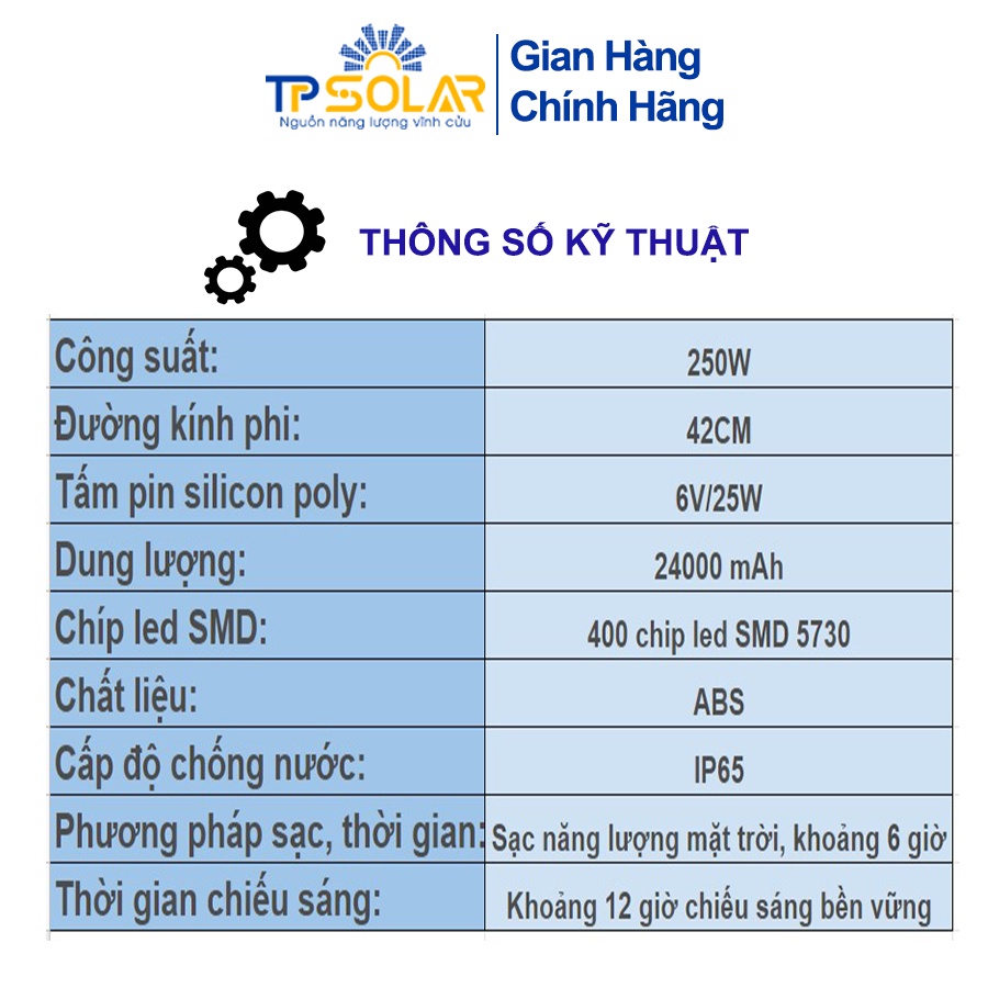 Đèn Sân Vườn UFO Năng Lượng Mặt Trời TP Solar TP-U250 TP-U500 TP-U600 Công Suất 250W 500W 600W Cảm Biến Chuyển Động