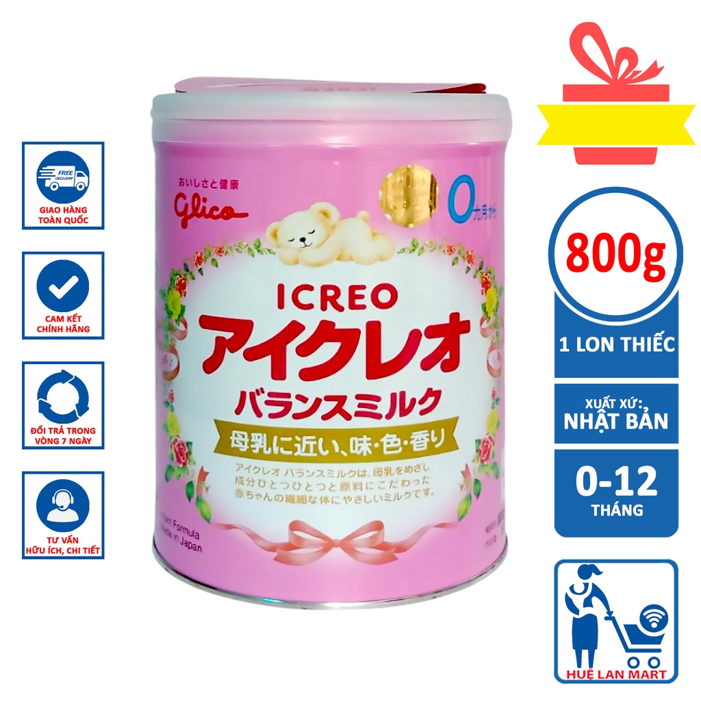 Sữa Bột Glico Icreo Số 0 - Hộp 800g
