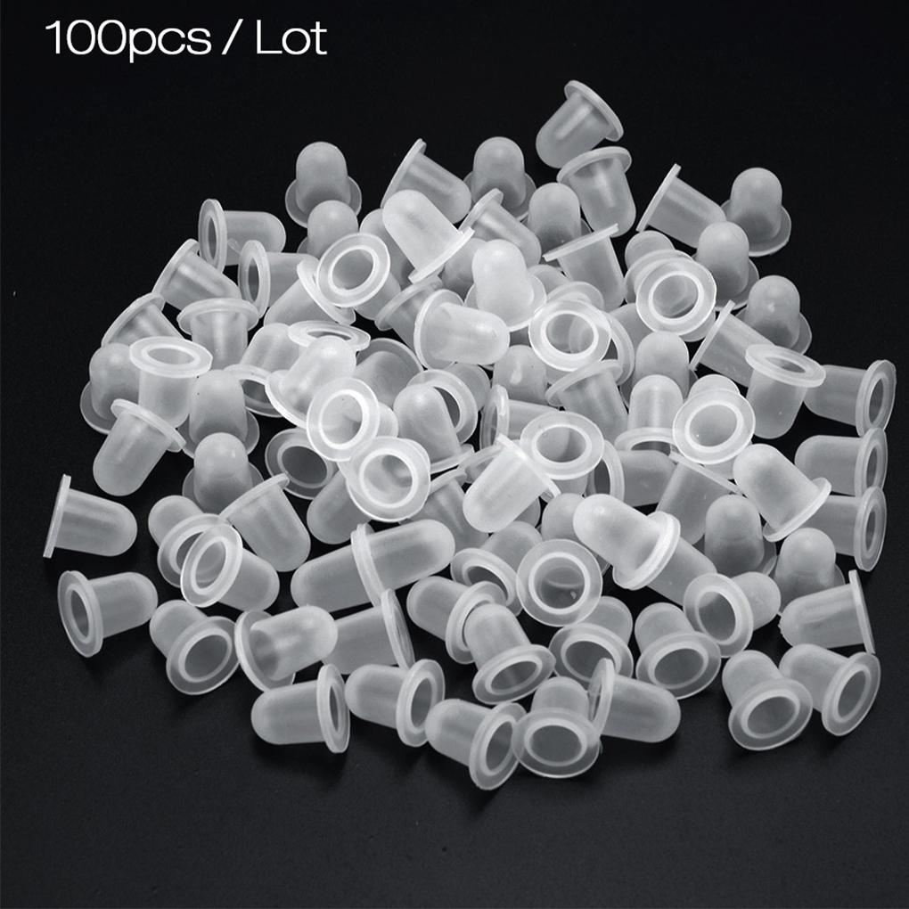 Set 100 Cốc Silicone Mềm Đựng Mực In Màu Trang Điểm Vĩnh Viễn Dùng Tại Nhà / Salon