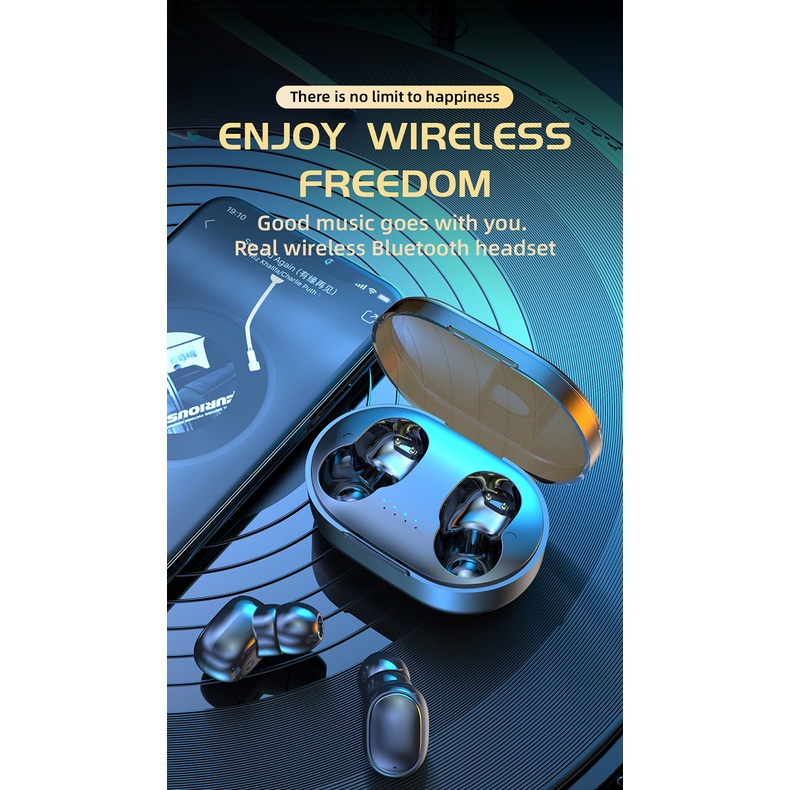 Tai nghe Nhét tai True Wireless TWS A6S không dây Chống ồn Bản quốc tế Cao cấp Sang trọng Giá rẻ Bluetooth 5,2 A6S