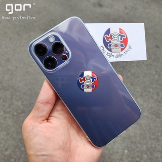 Ốp lưng dẻo trong suốt Gor Nature cho IP 14 Pro Max / 14 Pro / 14 Plus / 14