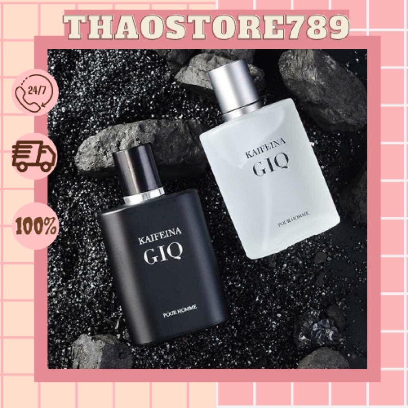 Nước Hoa Nam 50ml KAFAEINA GIO Hương Nam Tính, Cổ Điển Mà Hấp Dẫn- Nước Hoa, Tinh Dầu Thơm Có 2 Màu Trắng, Đen