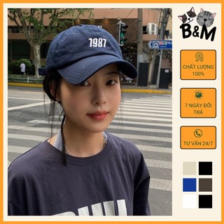 Mũ | nón lưỡi trai nam | nữ thêu 1987, mũ bóng chày, thể thao