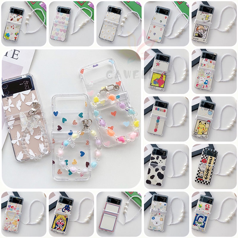 Ốp Điện Thoại Trong Suốt Chống Sốc Hình Trái Tim Dễ Thương Cho Samsung Galaxy Z Flip 4 Z Flip 3 Z Flip 4 Z Flip 3 Samsung Z Flip 4 Z Flip 3