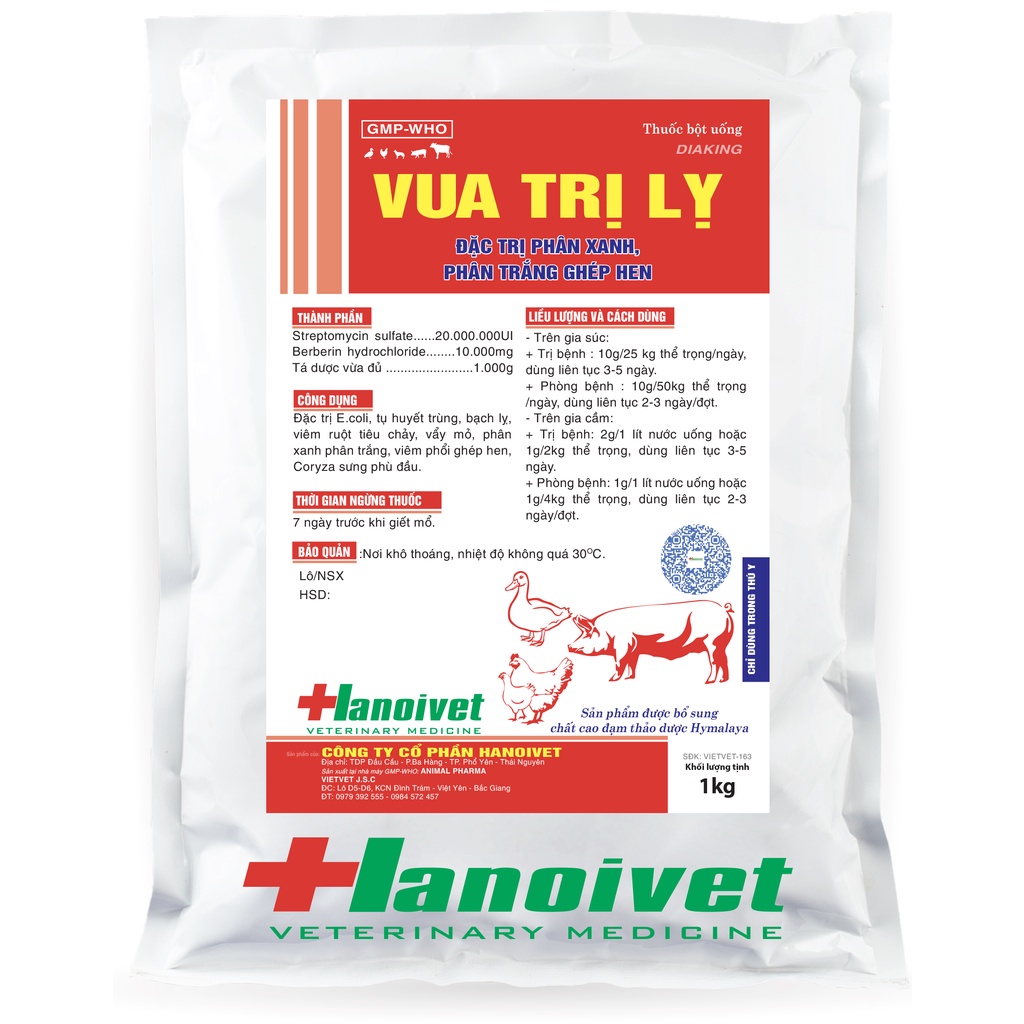 100g vua trị lị diaking phòng phân xanh phân trắng ghép hen