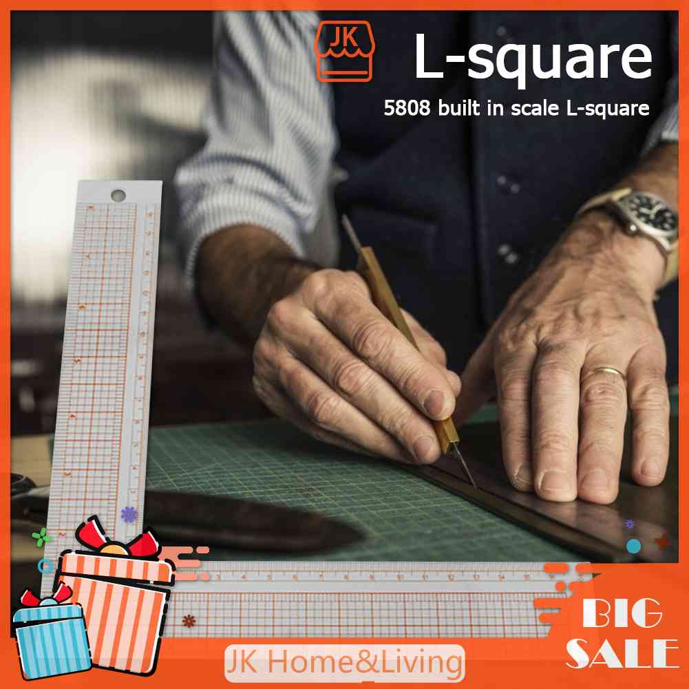 Thước Nhựa Hình Chữ L Chuyên Dụng Khi May Vá
