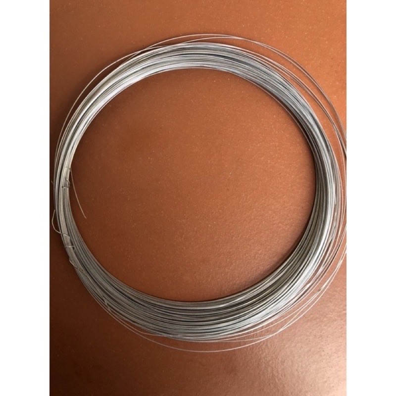 10 Mét dây thép mạ kẽm, dây thép 0.5li làm hoa giấy mềm dẻo