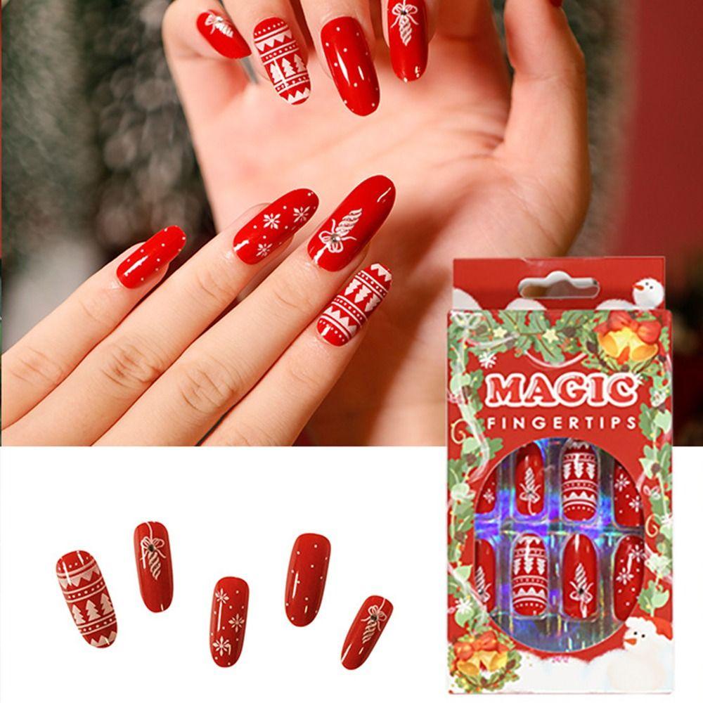 Bộ 24 Móng Tay Giả Chất Lượng Cao Chuyên Dụng Cho Thợ Làm Móng