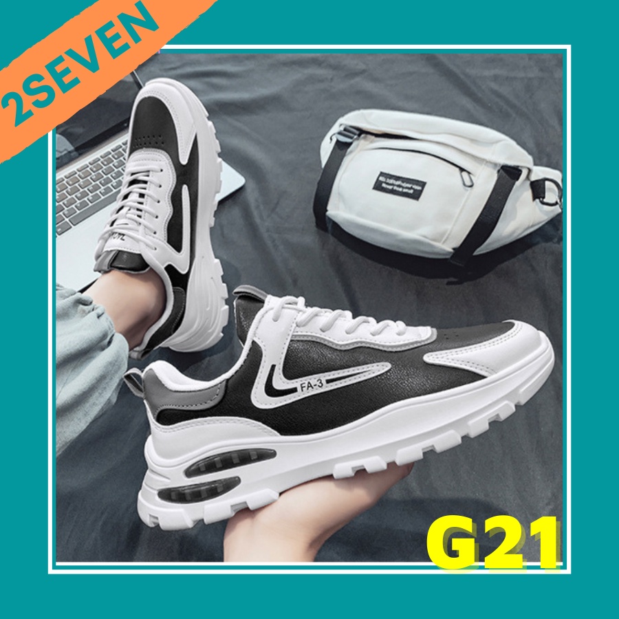 Giày nam sneaker thể thao phong cách Hàn Quốc, kiểu dáng trẻ trung - 2SEVEN - G21