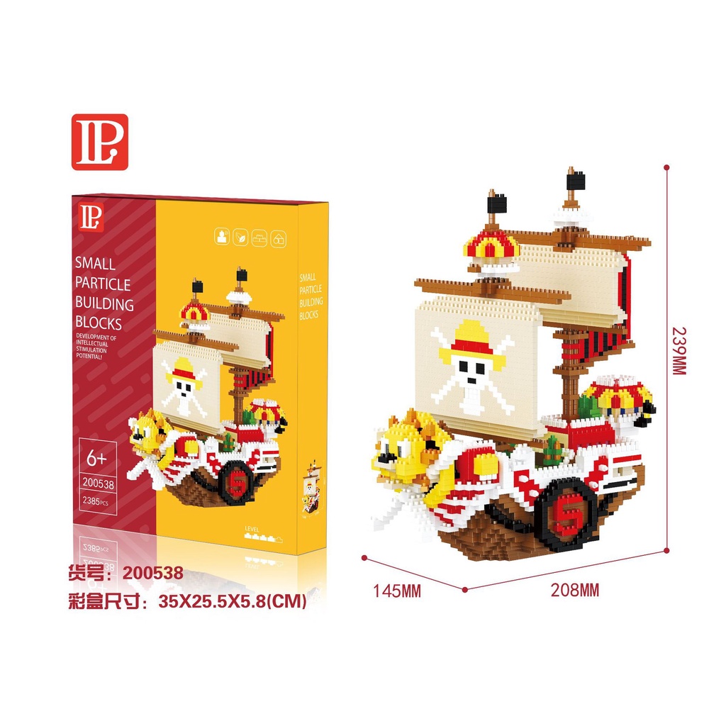 Lego One Pice đồ chơi lắp ráp mô hình tàu hải tặc Thousand Sunny cỡ lớn lego 3d ANDATOY AD1166