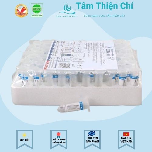 Ống nghiệm kháng đông EDTA nhi 0.5ml HTM hộp 100 tube