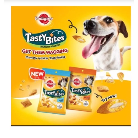 Bánh Thưởng Cho Chó Pedigree Tasty Bites Viên Giòn Tan 60g